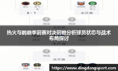 k1十年体育品牌热火与鹈鹕季前赛对决前瞻分析球员状态与战术布局探讨
